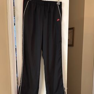 Nike Black and maroon Sweatpants with Elastic Waistband